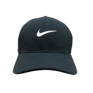 Nike Dri-FIT ADV Swoosh Flex Rise Black Hat Cap Size M/L